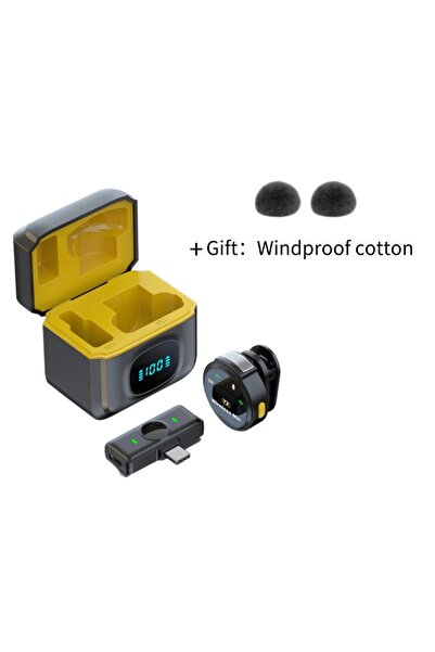 Choice 1to1 Type-C J6 Wireless Lavalier Lapel Microphone Live Streaming Inter...