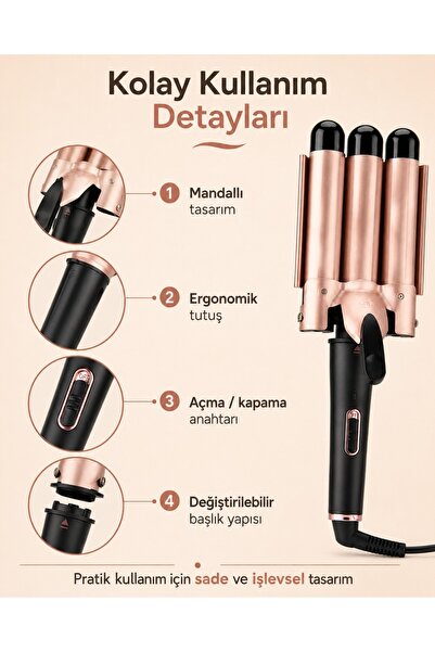 nave 3 IN 1 SAÇ MAŞASI SETİ CTN-13