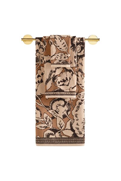 CEMETEKS Caressa Yarn Dyed 3-Piece Towel Set Caramel