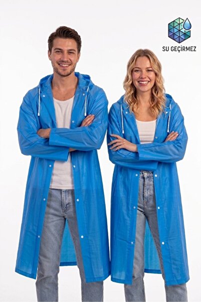 Dream Plus Unisex Μπλε υφασμάτινο αδιάβροχο αδιάβροχο