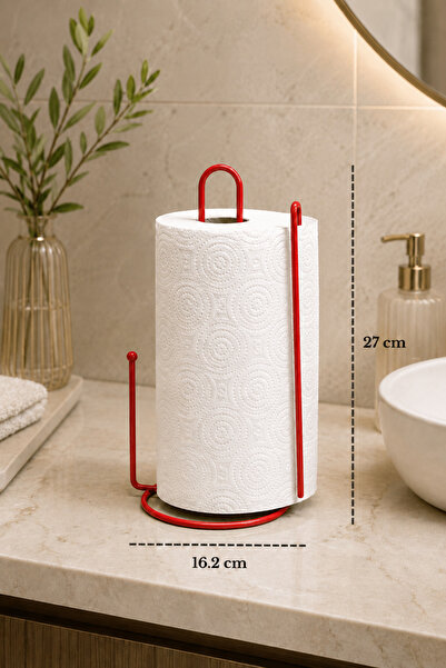 Edora Home Red Bookmark Paper Towel Holder Roll Towel Holder Napkin Holder 25...