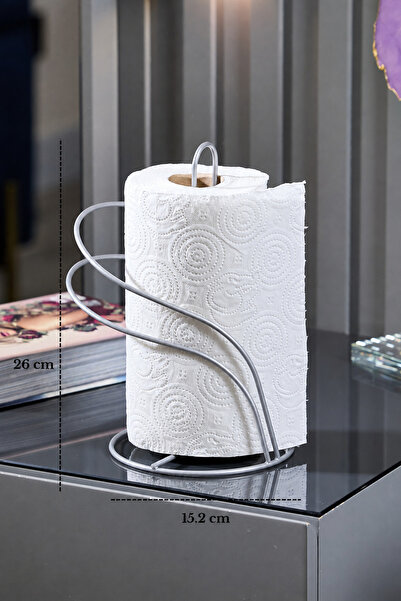 Edora Home Matte Silver Swan Paper Towel Holder Roll Towel Holder Napkin Hold...