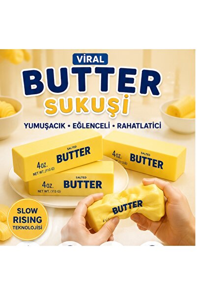 CNGZSHOP Butter Viral Tereyağı Sukuşi slow 1 Adet Stres Oyuncağı