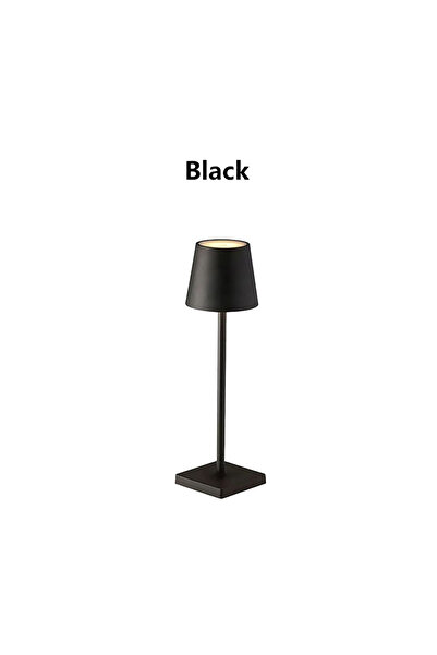 Choice black LED Desk Lamp USB Rechargeable Night Light 3 Color Desk Lamp Tou...