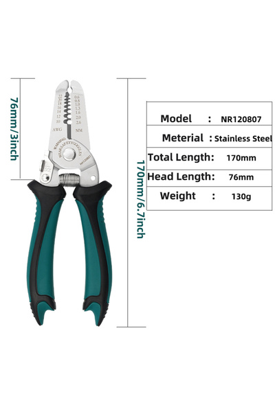 Choice 7 inch AMR Wire Stripping Tool 7 Inch Wire Stripper And Wire Cutter Fo...