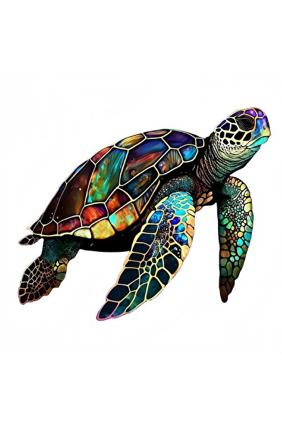 Choice 14x13cm JT691-PVC-14x13cm 14x13cm 3D Effect Colorful Sea Turtle Car St...