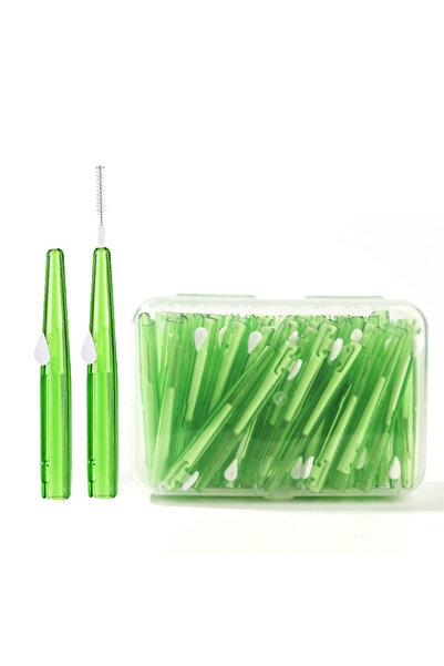 Choice1 green(0.8mm) 30Pcs/Box Toothpick Dental Interdental Brush 0.6mm-1.5mm...