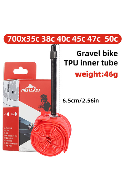 Choice 700c 65mm MOTSUV High Quality TPU 700C GRAVEL Road Bike Inner Tube 700...