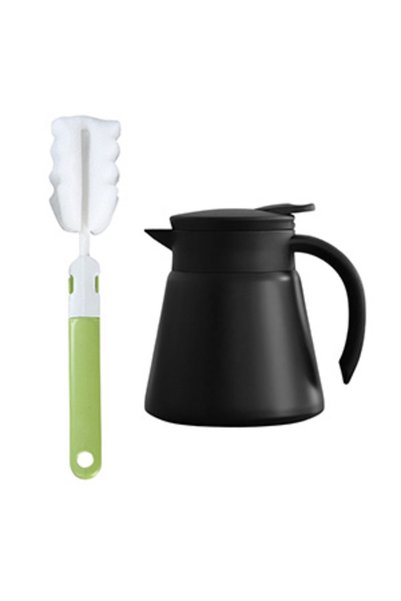 Choice3 Black x brush Thermal Coffee Carafe Tea Pot - 304 Stainless Steel Dou...