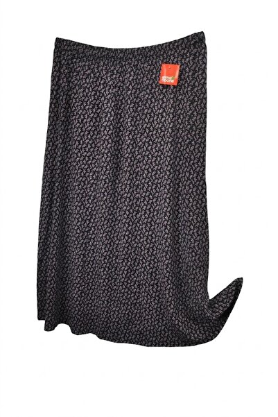 elma abone Plus Size Pigment Combed Cotton Elastic Mother's Skirt