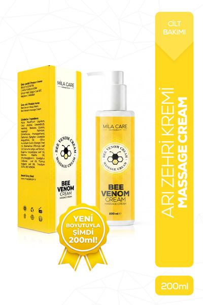 Mila Care Health&Beauty Bee Venom Arı Zehri Kremi XL Yeni Boy 200ml