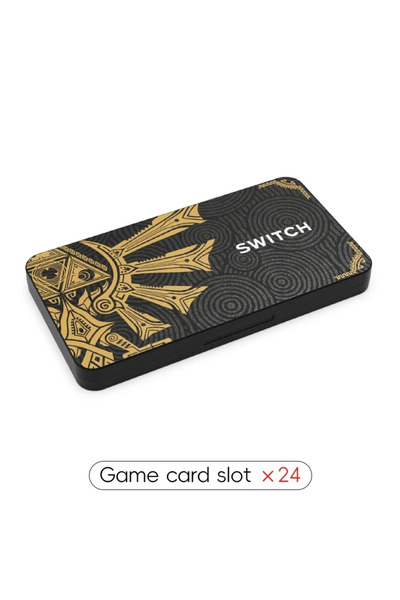 Choice1 Black 01 DATA FROG 24‑in‑1 Game Card Holder Storage Case Portable Ant...