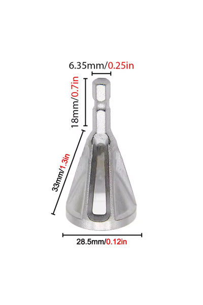 Choice Silver-Hexagonal 1PC Deburring External Chamfer Tool Stainless Steel R...