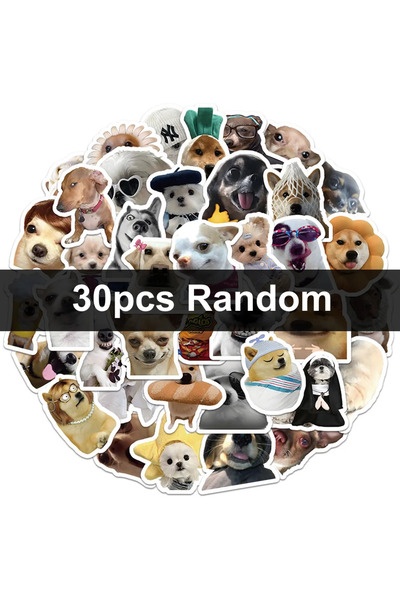 Choice1 30pcs random 30/60/180 Funny Dogs Stickers Cartoon Cute Decals Toy St...