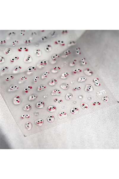 NAILFYOU 1pcs to3216 1pcs Japanese 5D Cartoon Face Nail Art Sticker Kawaii Ac...