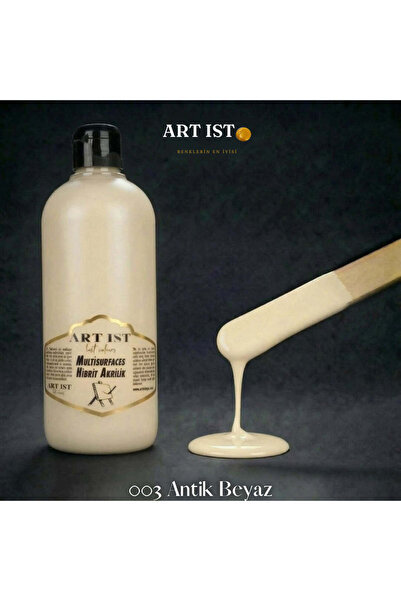ART IST Multisurfaces 500ml Su Bazlı Akrilik Boya - 003 ANTİK BEYAZ