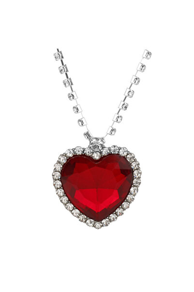 Choice SMT038-Red Movie TITANIC Heart Of the Ocean Necklace Love Forever Blue...
