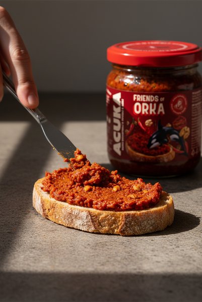 FRIENDS OF ORKA Acuka Acılı - Kuru Domatesli & Cevizli 190gr