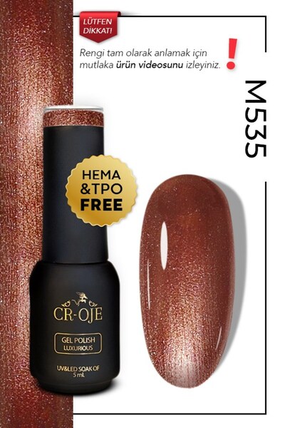CROJE KALICI OJE M535 - Simli Kahverengi (5 ml)