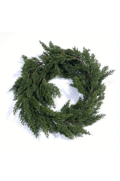 Choice 1.8M Cypress Rattan 1 Piece of Christmas Pine Wreath, Artificial Pine ...