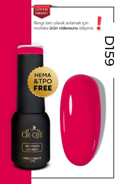 CROJE KALICI OJE Kalıcı Oje D159- Pembe (5 ml)