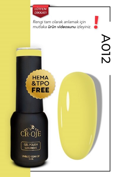 CROJE KALICI OJE A012 - Sarı (5 ml)