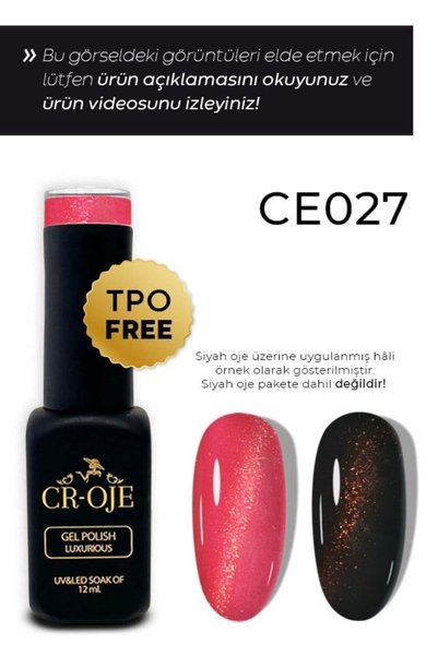CROJE KALICI OJE Kalıcı Oje 7D Cat Eye-027 (12 ml)