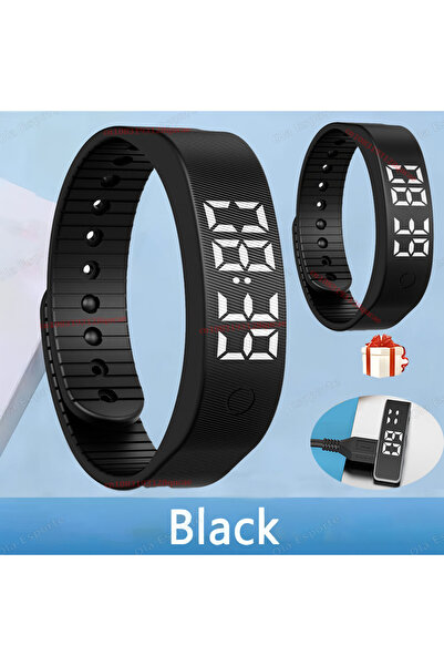 Choice8 2PC Black A Vibrating Alarm Clock Watch Heavy Sleepers Silent Wake-Up...