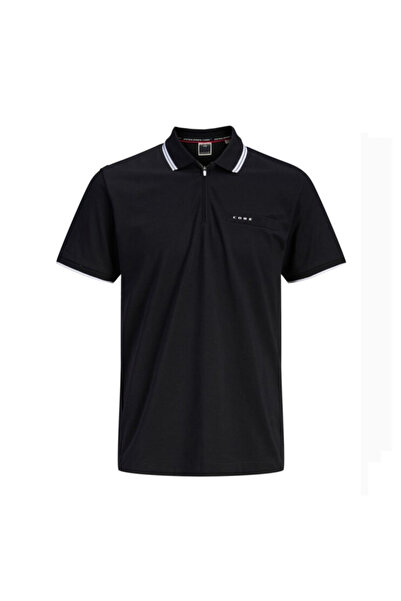 Jack & Jones Jcofusıon Brandıng Polo Zip Ss Sn Men's T-Shirt 12289953