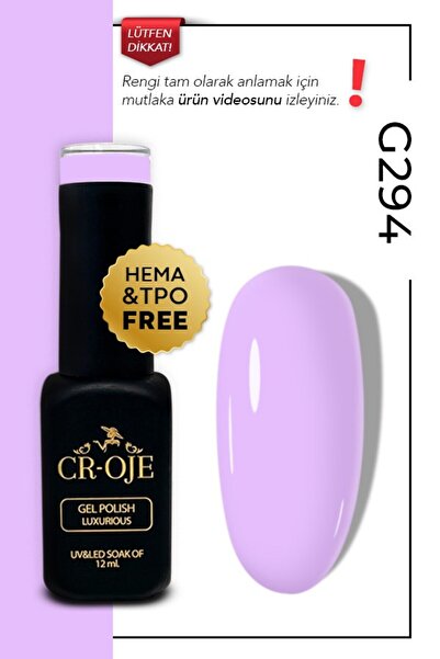 CROJE KALICI OJE Kalıcı Oje G294 - Lila (12 ml.)