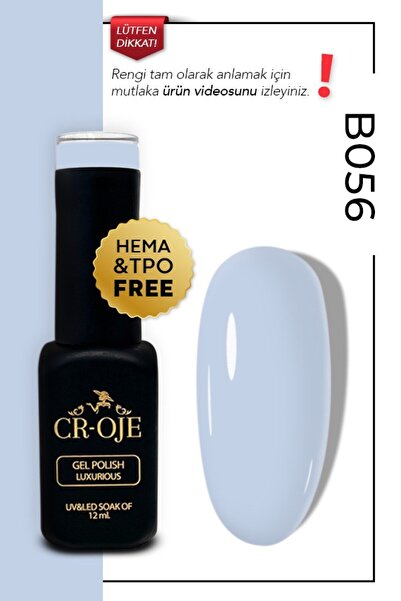 CROJE KALICI OJE Kalıcı Oje B056 Mavi (12 ml.)