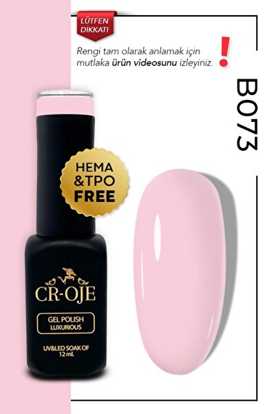 CROJE KALICI OJE Kalıcı Oje B073- Pembe (12 ml.)