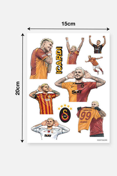 Galatasaray Sticker Set Mauro Icardi Gol - Licensed Original