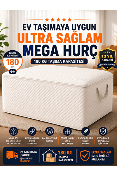 Genel Markalar Dayanıklı Yorgan Döşek Hurcu 100x60x60cm Üstten Komple Fermuar...