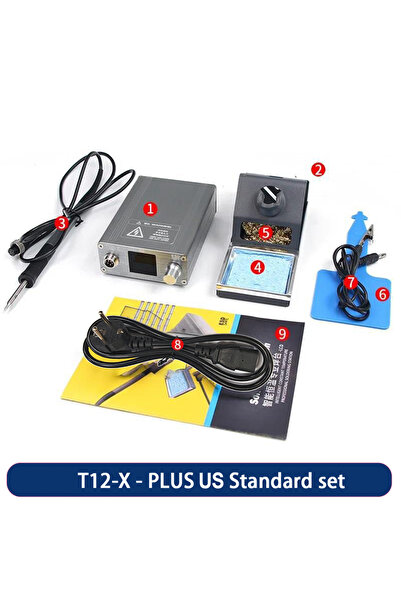 Choice محطة لحام T12-X - PLUS US OSS T12-X Plus بقوة 75 واط مع شاشة رقمية ودر...
