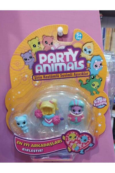 Samatlı Oyuncak PARTY ANIMALS 3'LÜ FİGÜR SETİ