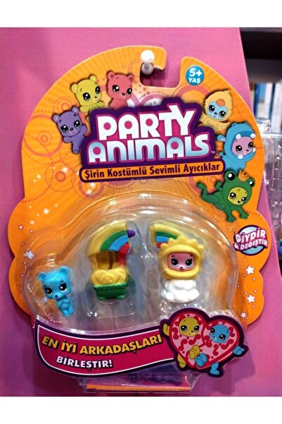 Samatlı Oyuncak PARTY ANIMALS 3'LÜ FİGÜR SETİ