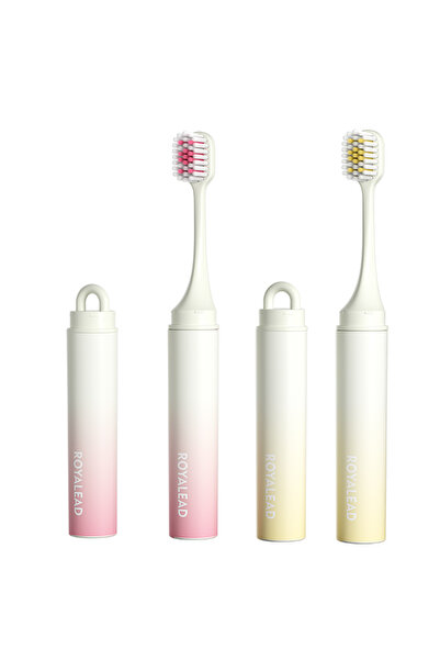 Choice 2Pcs Portable Travel Toothbrush Set, Foldable and Detachable, with Sof...