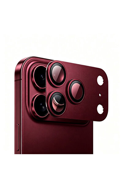Choice18 iPhone 17 ProMax Burgundy NNBILI 1Pcs Metal Glass Camera Lens Protec...
