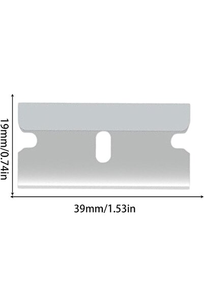 choice2 40Pcs Silver Replacement Scraper Blades Adhesive Scraper Cutter Car S...