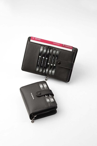 CENGİZ PAKEL Cengiz Pakel Women's Mini Size Wallet with Snap Detail - 65315 -...