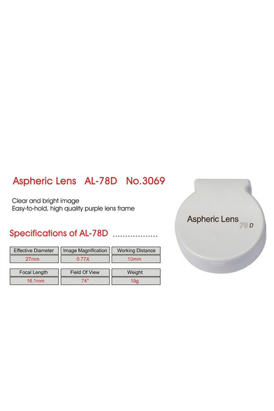 Other Aspheric Lens AL- 78D No.3069 .