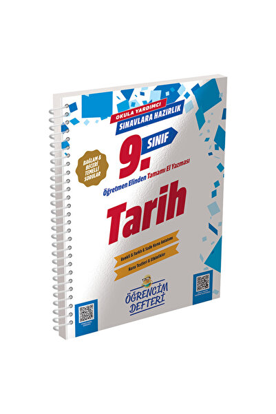 Murat Yayınları 3163 - 9.Sınıf Tarih Öğrencim Defteri