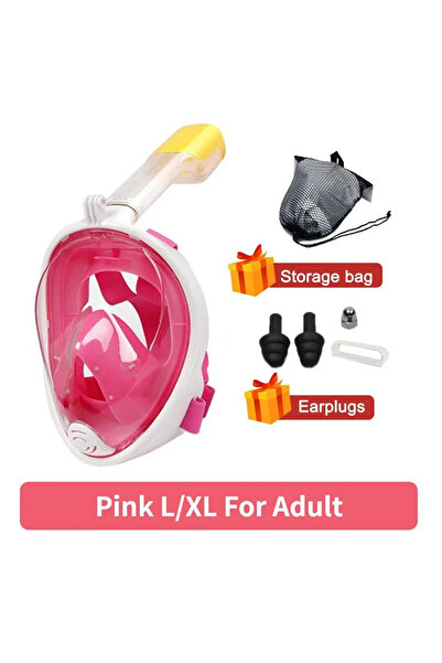 Choice5 Pink L XL Adult Professional Snorkeling Diving Mask Underwater Scuba ...