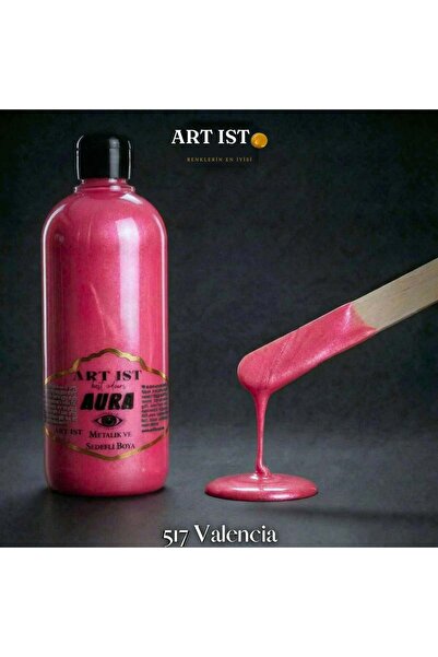 ART IST AURA Sedefli ve Vernikli Metalik Akrilik Boya 500 ml – 517 Valencia |...
