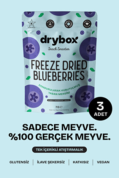 DRYBOX Freeze Dried Yoğun ve Çıtır Yaban Mersini (Dondurularak Kurutulmuş) - ...