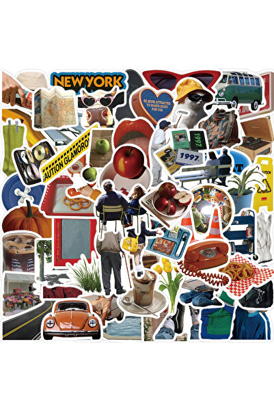 Choice 63PCS European INS Style Graffiti Stickers For Luggage Phone Case Lapt...