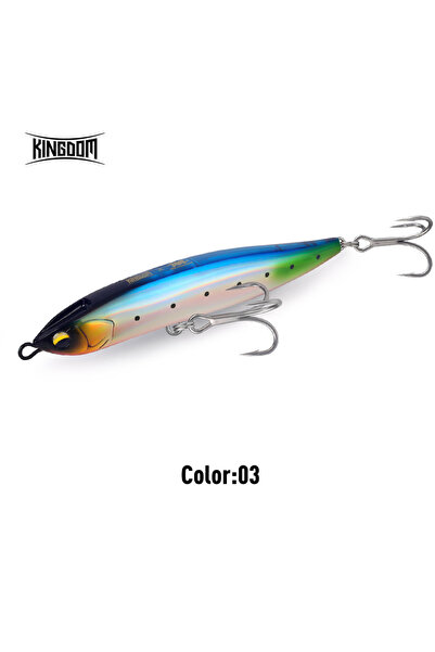 Kingdom 140mm 54g 03 Stickbait Fishing Lure 140mm 54g Sinking Pencil Saltwate...