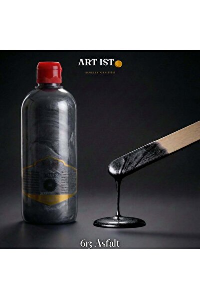 ART IST DAZZLE Metalik Sedefli ve Vernikli Su Bazlı Akrilik Boyalar 500ml | 6...