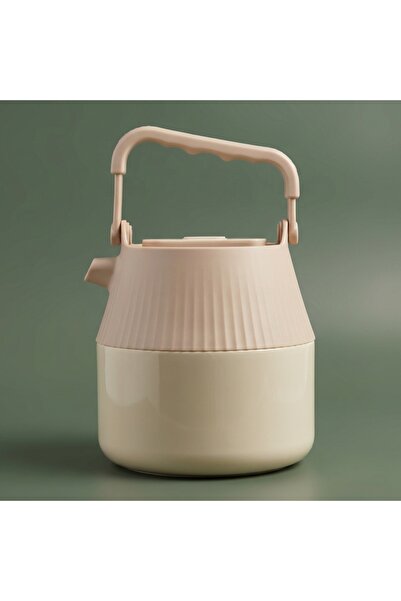 Alsaif Gallery Reema Steel AlAl Saif Gallery Thermos, 1 liter - Light Pink Beige